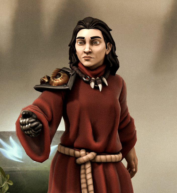 Portrait of Alaric made with heroforge